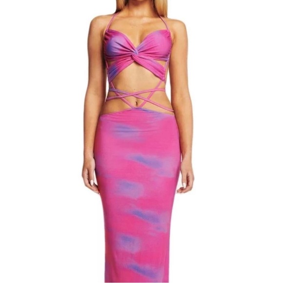 I.AM.GIA Pink and Purple Gradient Dress - Picture 1 of 4